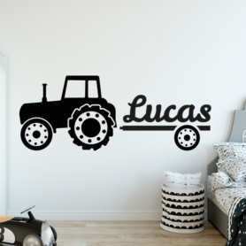 muursticker-tractor-met-naam-trekker-sticker-wandsticker-deursticker muursticker-tractor-met-naam-trekker-sticker-wandsticker-deursticker