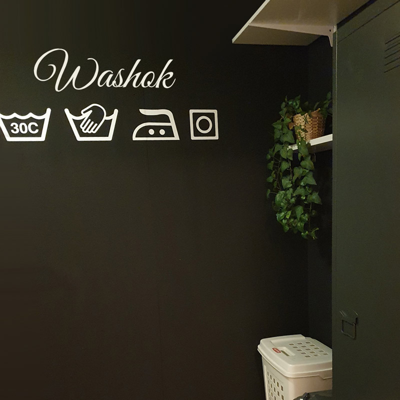 muursticker washok wit laundry ideeen inspiratie verven groen muursticker washok wit laundry ideeen inspiratie
