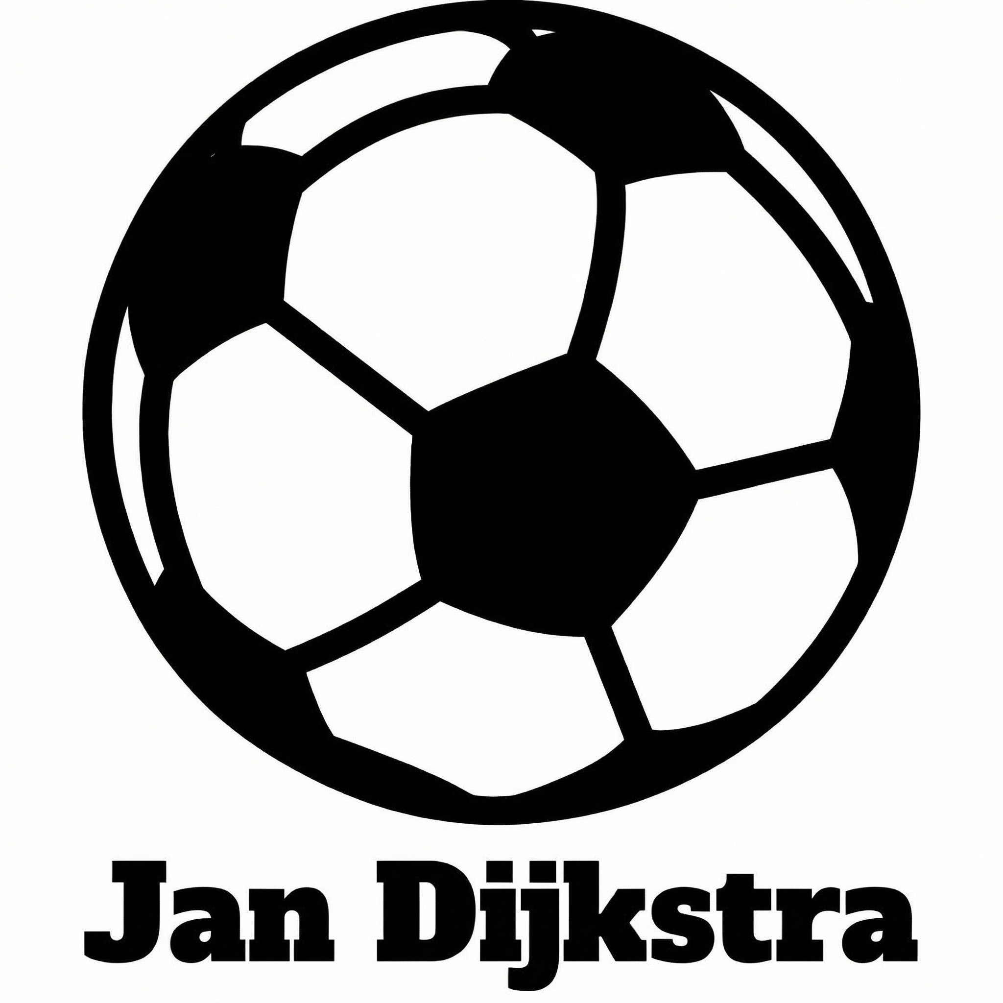 Muursticker voetbal met naam Muursticker voetbal met naam