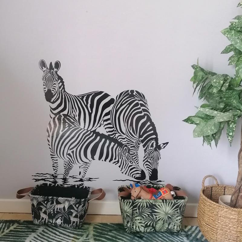 muursticker zebra kinderkamer muursticker zebra sticker dieren jungle inspiratie kinderkamer ideeën