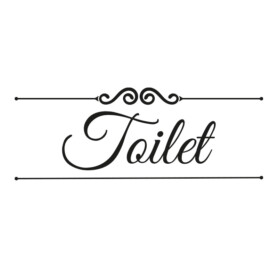 deursticker toilet bathroom badkamer wc zwart deursticker toilet bathroom badkamer wc zwart
