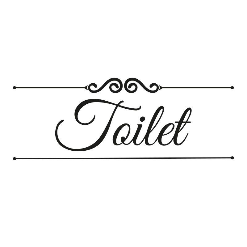 deursticker toilet bathroom badkamer wc zwart deursticker toilet bathroom badkamer wc zwart