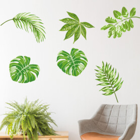 muursticker-bladeren-palm-urban-jungle-ideeen-leuk muursticker-bladeren-palm-urban-jungle-ideeen-leuk