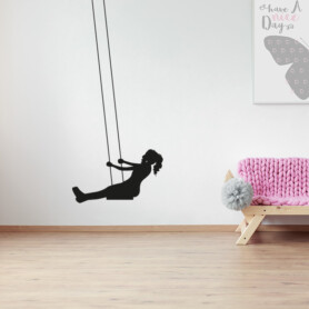 muursticker-meisjeskamer-schommel-kinderkamer-babykamer-zwart