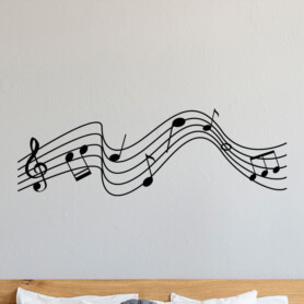muursticker-muzieknoten-muziek-sticker-zwart-wit