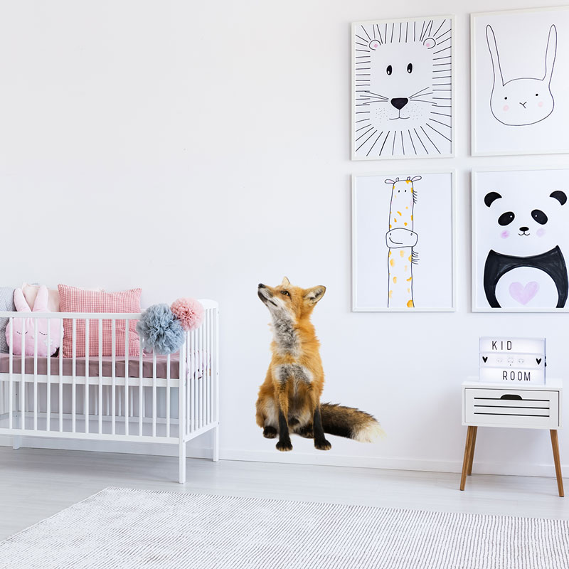 muursticker-vos-babykamer-muurstickers-ideeen-leuk-bos muursticker-vos-babykamer-muurstickers-ideeen-leuk-bos