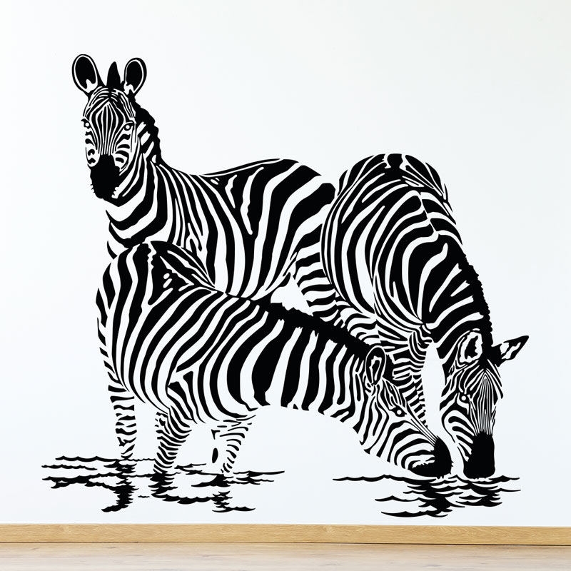 muursticker-zebras-woonkamer-kinderkamer-zwart-wit-diy-ideeen-leuk muursticker-zebras-woonkamer-kinderkamer-zwart-wit-diy-ideeen-leuk