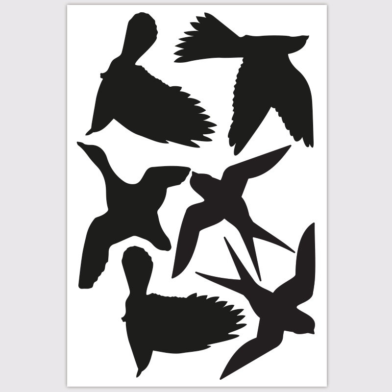 raamsticker deursticker vogels bescherming window zwart wit eend kolbrie zwaluw raamsticker deursticker vogels bescherming window zwart wit eend kolbrie zwaluw