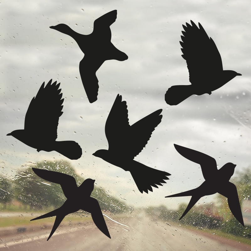 raamsticker vogelbescherming vogels zwart raamsticker vogelbescherming vogels zwart