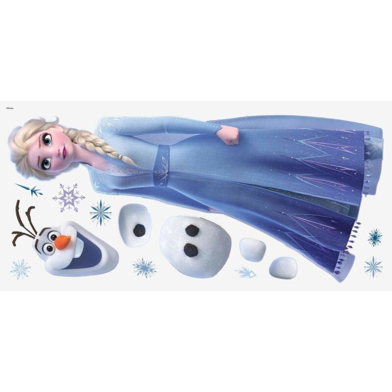 Frozen-2-Elsa-olaf-1 Muursticker Frozen 2 Elsa & Olaf - Afbeelding 2