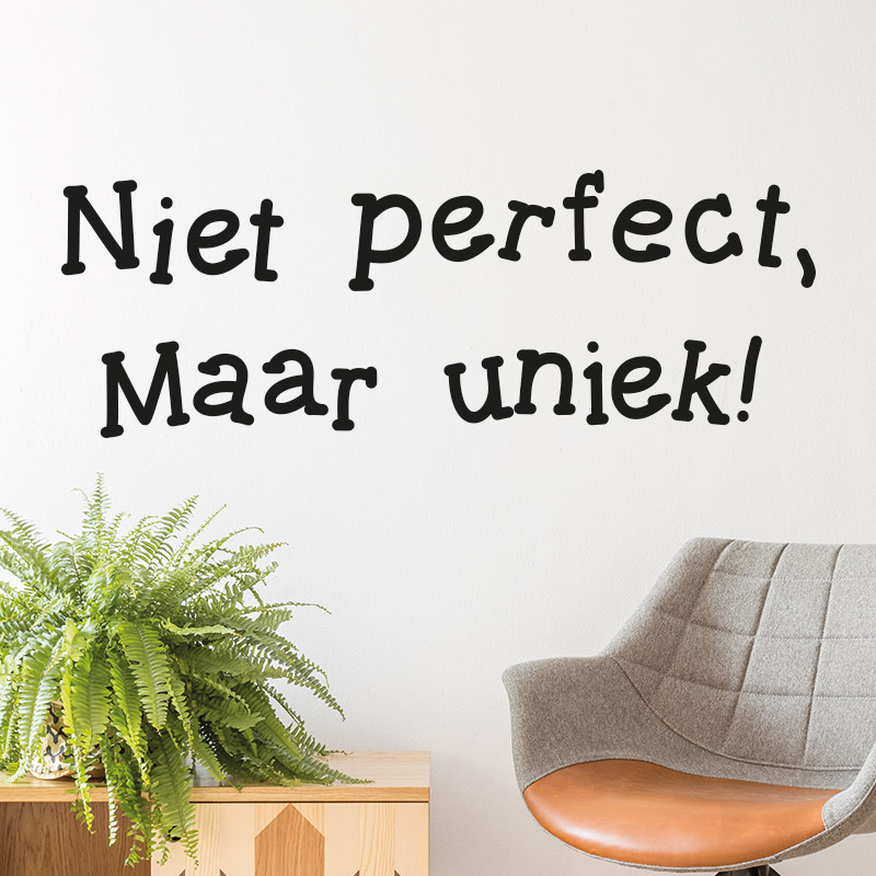 muursticker-niet-perfect-maar-uniek-quote-inspiratie-diy-zwart-tekst-muurtekst muursticker-niet-perfect-maar-uniek-quote-inspiratie-diy-zwart-tekst-muurtekst