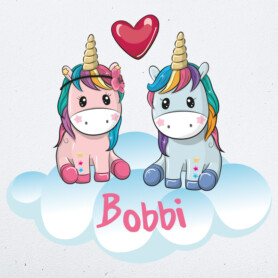 muursticker eenhoorn met naam unicorn kleurrijk kinderkamer babykamer muurdecoratie inspiratie ideeen1