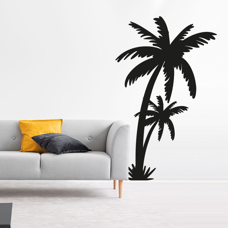 muursticker-palmboom-zwart-strand-ideeen-diy-leuk-goedkoop-mooi Muursticker palmbomen woonkamer - Afbeelding 2
