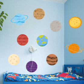 muursticker-planeten-ruimte-aarde-mars-zon-ruimtestelsel-venus-zonnestelsel-maan-saturnus-jupiter-neptunes-uranus