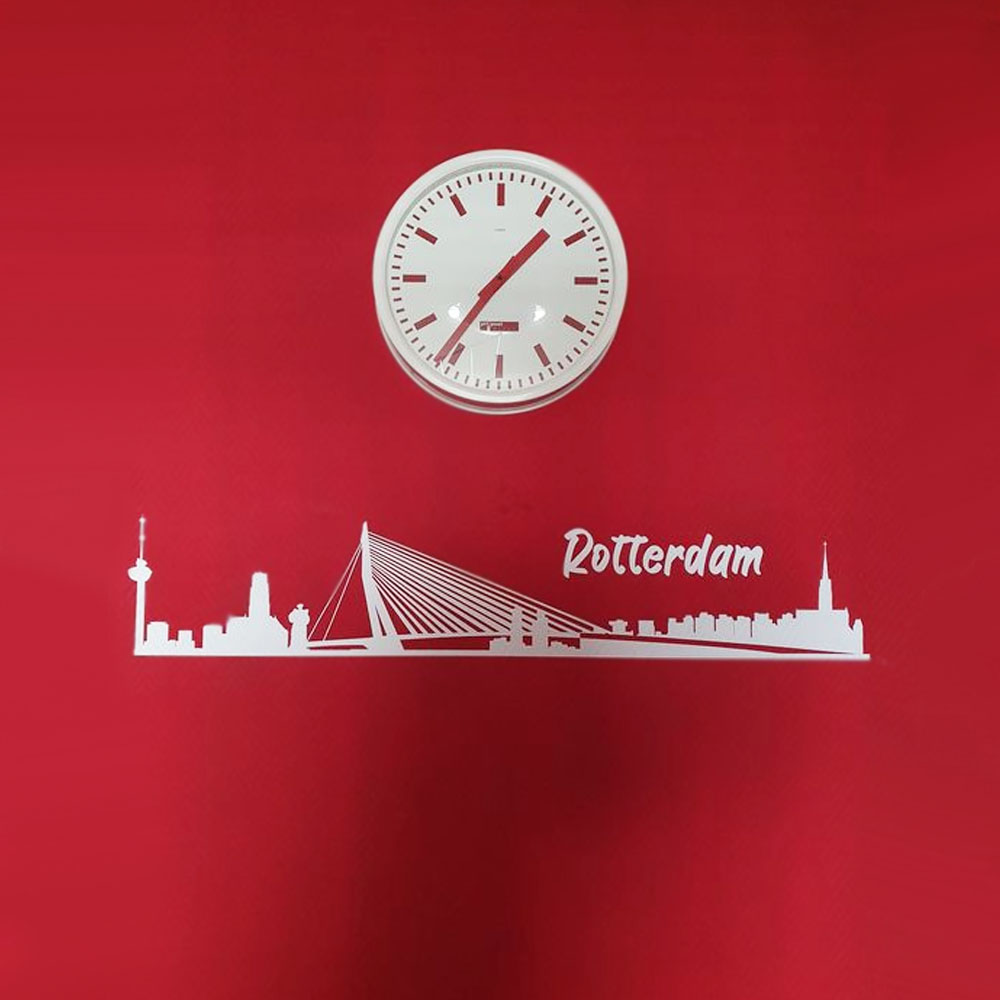 muursticker rotterdam wit muurdecoratie skyline muursticker rotterdam wit muurdecoratie skyline