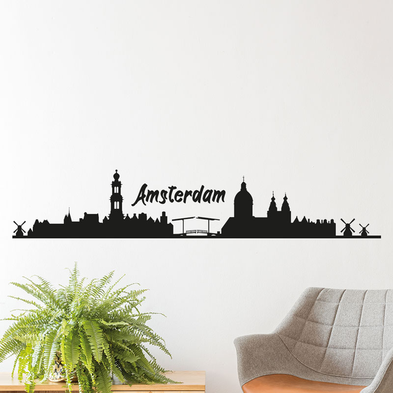 muursticker-skyline-amsterdam-zwart-wit-groot-klein-i-am-diy-ideeen-leuk-goedkoop muursticker-skyline-amsterdam-zwart-wit-groot-klein-i-am-diy-ideeen-leuk-goedkoop