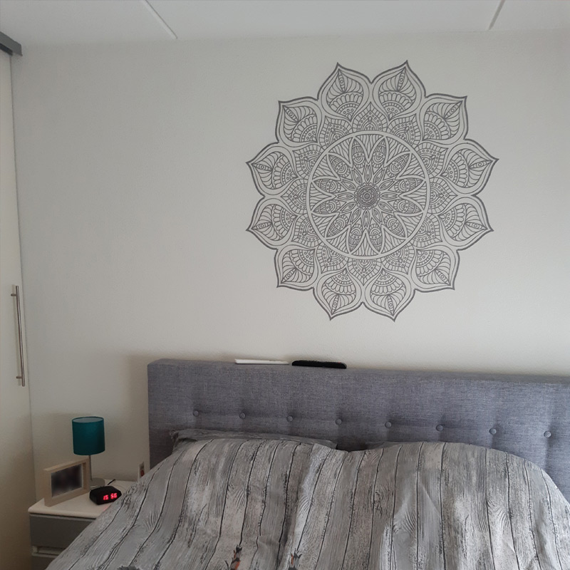 muursticker mandala slaapkamer bed hoofd boven ideeen inspiratie verven yoga namaste muursticker mandala slaapkamer bed hoofd boven ideeen inspiratie verven yoga namaste