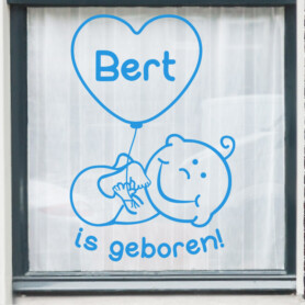 raamsticker geboorte jongen meisje ideen leuk geboortebord company