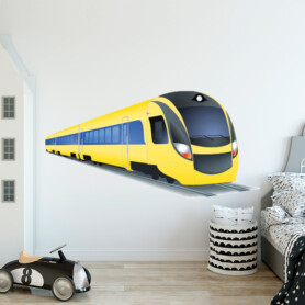 Muursticker trein nederlandse spoorwegen NS kinderkamer Muursticker trein nederlandse spoorwegen NS kinderkamer