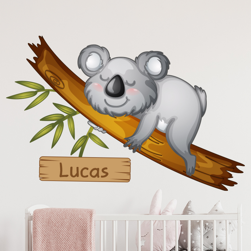 muursticker koala met naam babykamer beer inspiratie diy leuk ideeen muursticker koala met naam babykamer beer inspiratie diy leuk ideeen