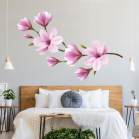 muursticker magnolia kersenbloessem bloemen tak muursticker magnolia kersenbloessem bloemen tak