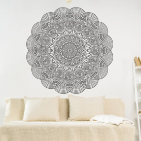 muursticker mandala woonkamer slaapkamer yoga namasté zwart wit groot ideeen leuk diy interieur muursticker mandala woonkamer slaapkamer yoga namasté zwart wit groot ideeen leuk diy interieur
