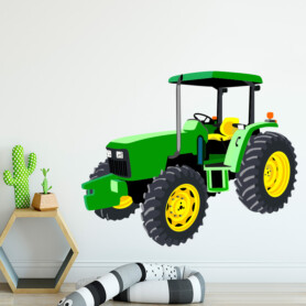 muursticker tractor trekker kinderkamer boeren john deere groen muursticker tractor trekker kinderkamer boeren john deere groen
