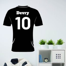 muursticker voetbal kamer ideeen diy goedkoop inspiratie leuk zwart wit modern