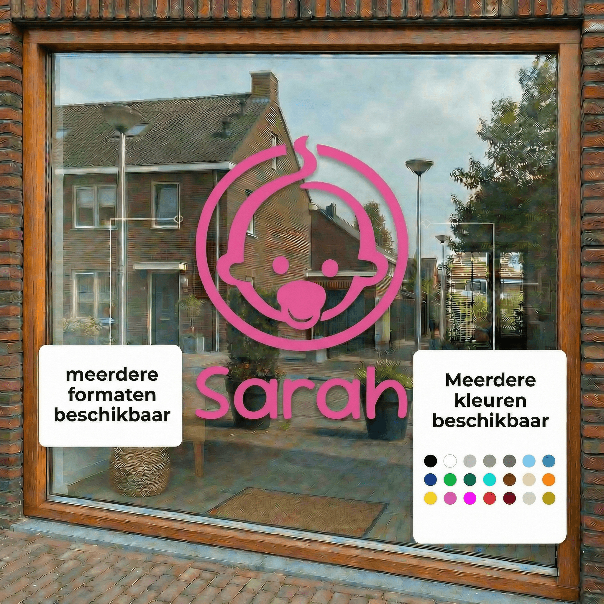 Geboortesticker meisje – baby met naam Geboortesticker meisje - baby met naam