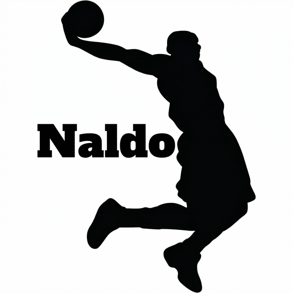 Muursticker basketballer met naam Muursticker basketballer met naam