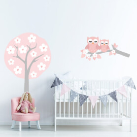 muursticker babykamer zacht roze boom muursticker ideeen inspiratie uilen uiltjes boom tak bloemen muursticker babykamer zacht roze boom muursticker ideeen inspiratie uilen uiltjes boom tak bloemen