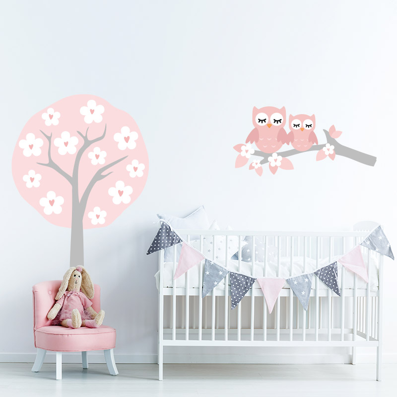 muursticker babykamer zacht roze boom muursticker ideeen inspiratie uilen uiltjes boom tak bloemen muursticker babykamer zacht roze boom muursticker ideeen inspiratie uilen uiltjes boom tak bloemen