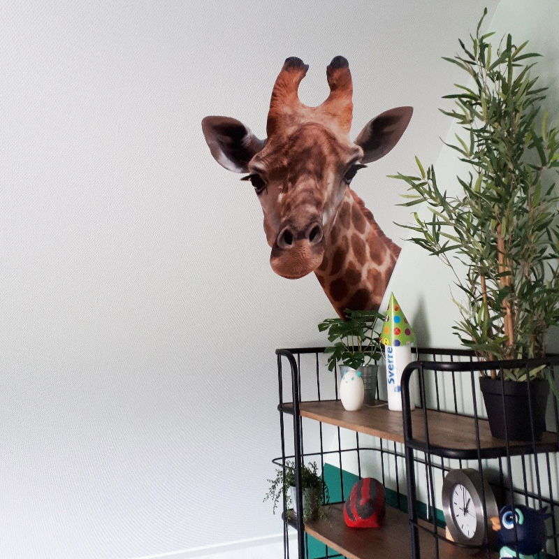 giraffe muursticker jungle giraffe muursticker jungle