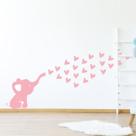muursticker olifantje babykamer zacht roze lief ideeen inspiratie muursticker olifantje babykamer zacht roze lief ideeen inspiratie