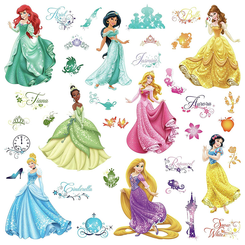 muurstickers princess meisjeskamer roze rapunzel belle jasmine cinderella prinsessen kamer muurstickers princess meisjeskamer roze rapunzel belle jasmine cinderella prinsessen kamer