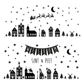 raamstickers sinterklaas sint en piet kerst raamdecoratie ideeen zwart Sinterklaas herbruikbaar statisch raamstickers sinterklaas sint en piet kerst raamdecoratie ideeen zwart Sinterklaas herbruikbaar statisch