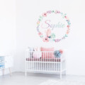 bloemen muursticker rond babykamer bloemen muursticker rond babykamer