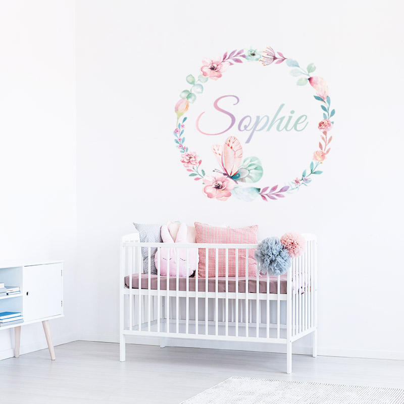 bloemen muursticker rond babykamer bloemen muursticker rond babykamer