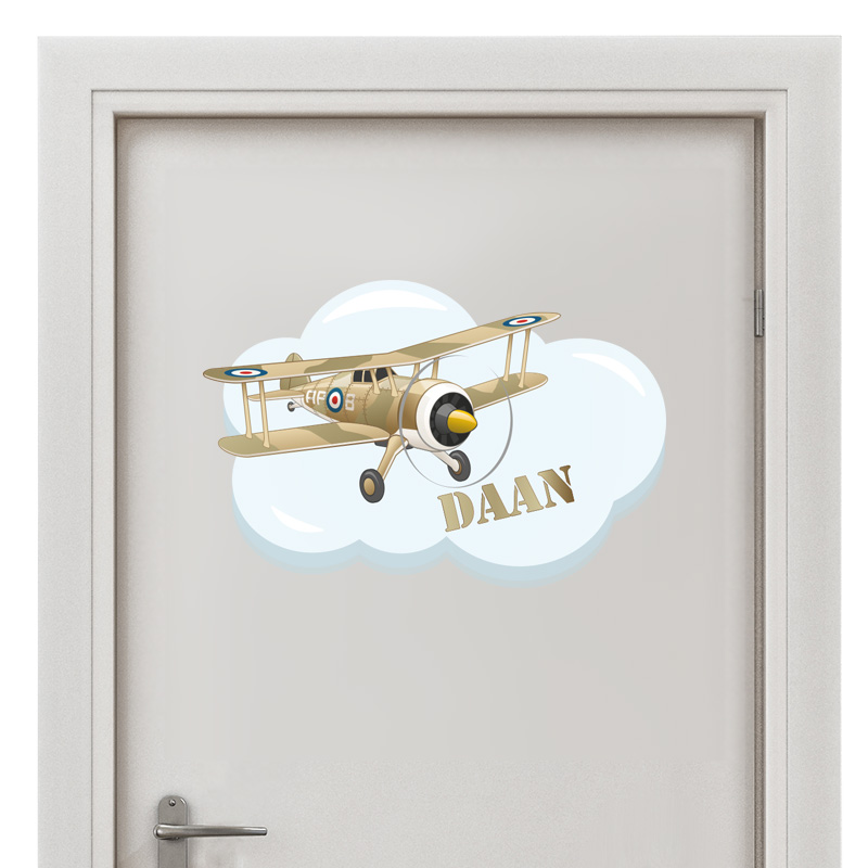 deursticker kinderkamer leger naamsticker stoer ideen acessoires decoratie
