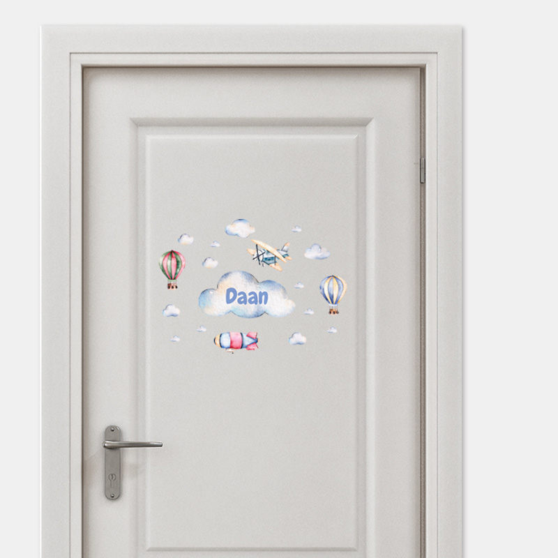 deursticker naamsticker kinderkamer ideeen inspiratie verven wit daan