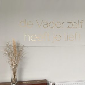 leuke muur teksten goud geloof christelijk woonkamer slaapkamer