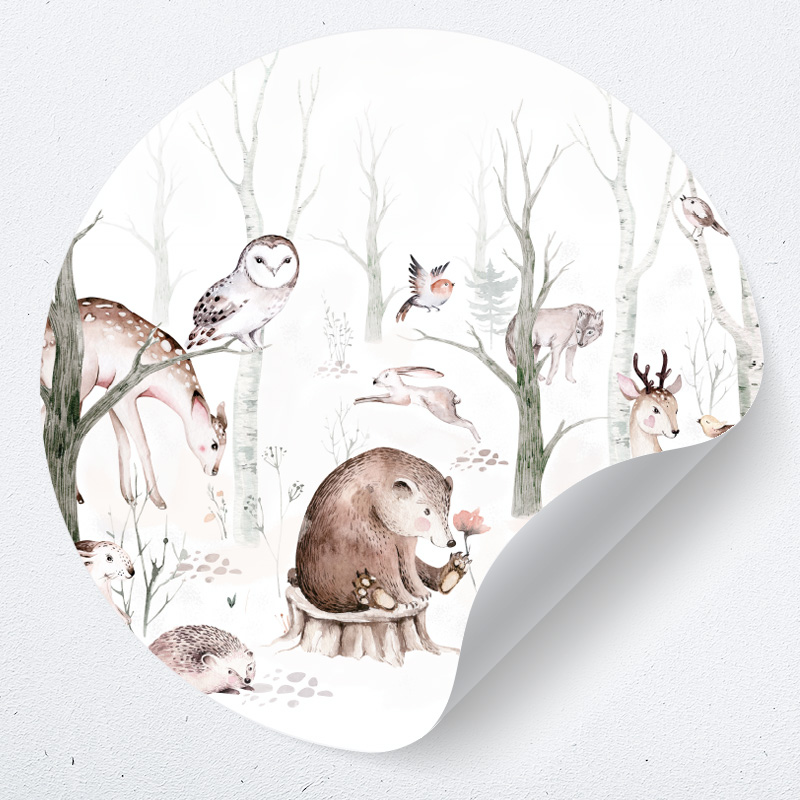 muurcirkel behangcirkel dieren muursticker zelfklevend behang beer egel vos hert bomen muurdecoratie babykamer kinderkamer muurcirkel behangcirkel dieren muursticker zelfklevend behang beer egel vos hert bomen muurdecoratie babykamer kinderkamer