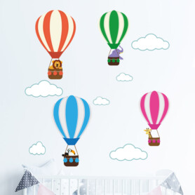 muursticker luchtbalonnen met dieren kinderkamer babykamer inspiratie muur verven ideeen 2021 mode acessoires muursticker luchtbalonnen met dieren kinderkamer babykamer inspiratie muur verven ideeen 2021 mode acessoires