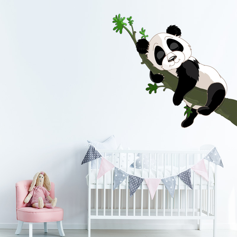 panda op tak slapend babykamer lief ideeen inspiratie roze beer panda op tak slapend babykamer lief ideeen inspiratie roze beer