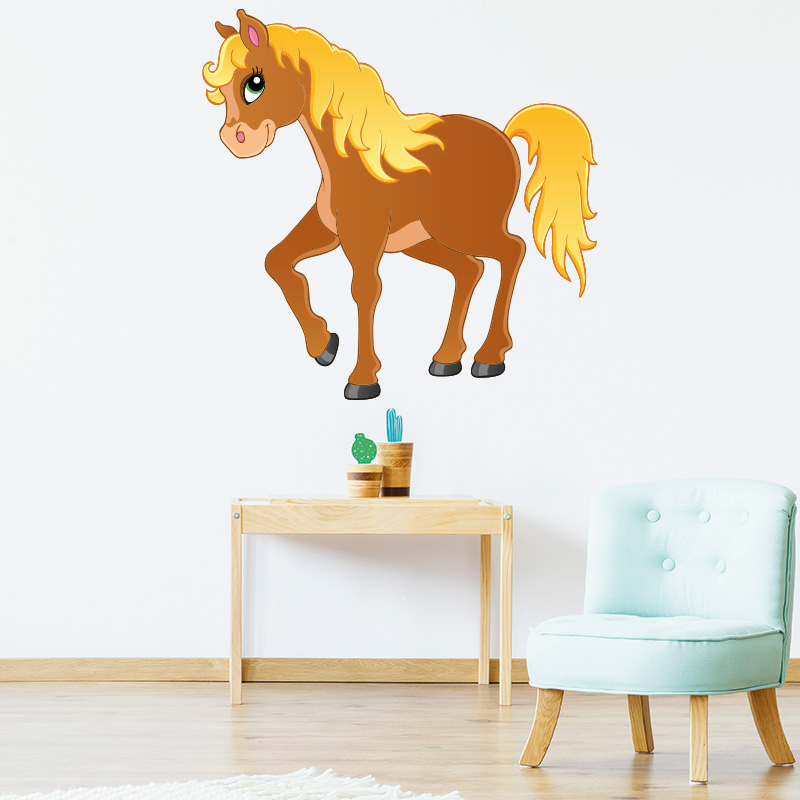 0275 bg Muursticker paard kinderkamer babykamer ideeën inspiratie dieren