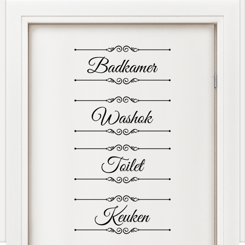badkamer toilet keuken washok sticker set laundry bathroom wc kitchen nederlands zwart muurstickers deurstickers badkamer toilet keuken washok sticker set laundry bathroom wc kitchen nederlands zwart muurstickers deurstickers