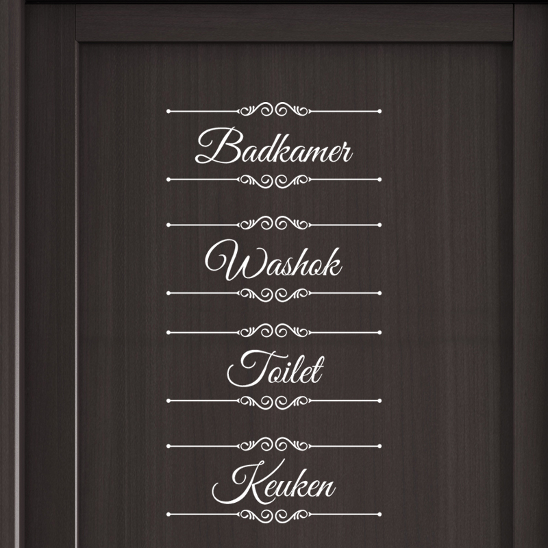 deursticker wit badkamer keuken toilet washok bathroom kitchen wc deursticker wit badkamer keuken toilet washok bathroom kitchen wc