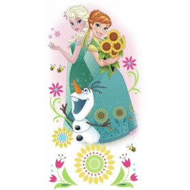 muursticker-frozen-met-zonnebloemen muursticker-frozen-met-zonnebloemen