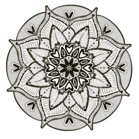 muursticker mandala zwart bloemen liefde woonkamer yoga hartjes bladeren muursticker mandala zwart bloemen liefde woonkamer yoga hartjes bladeren