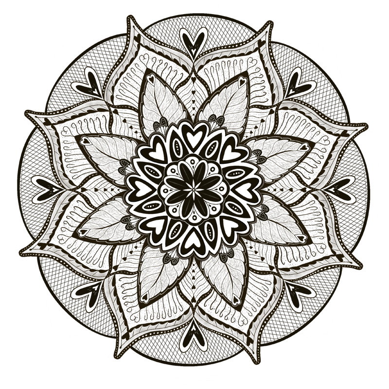 muursticker mandala zwart bloemen liefde woonkamer yoga hartjes bladeren muursticker mandala zwart bloemen liefde woonkamer yoga hartjes bladeren